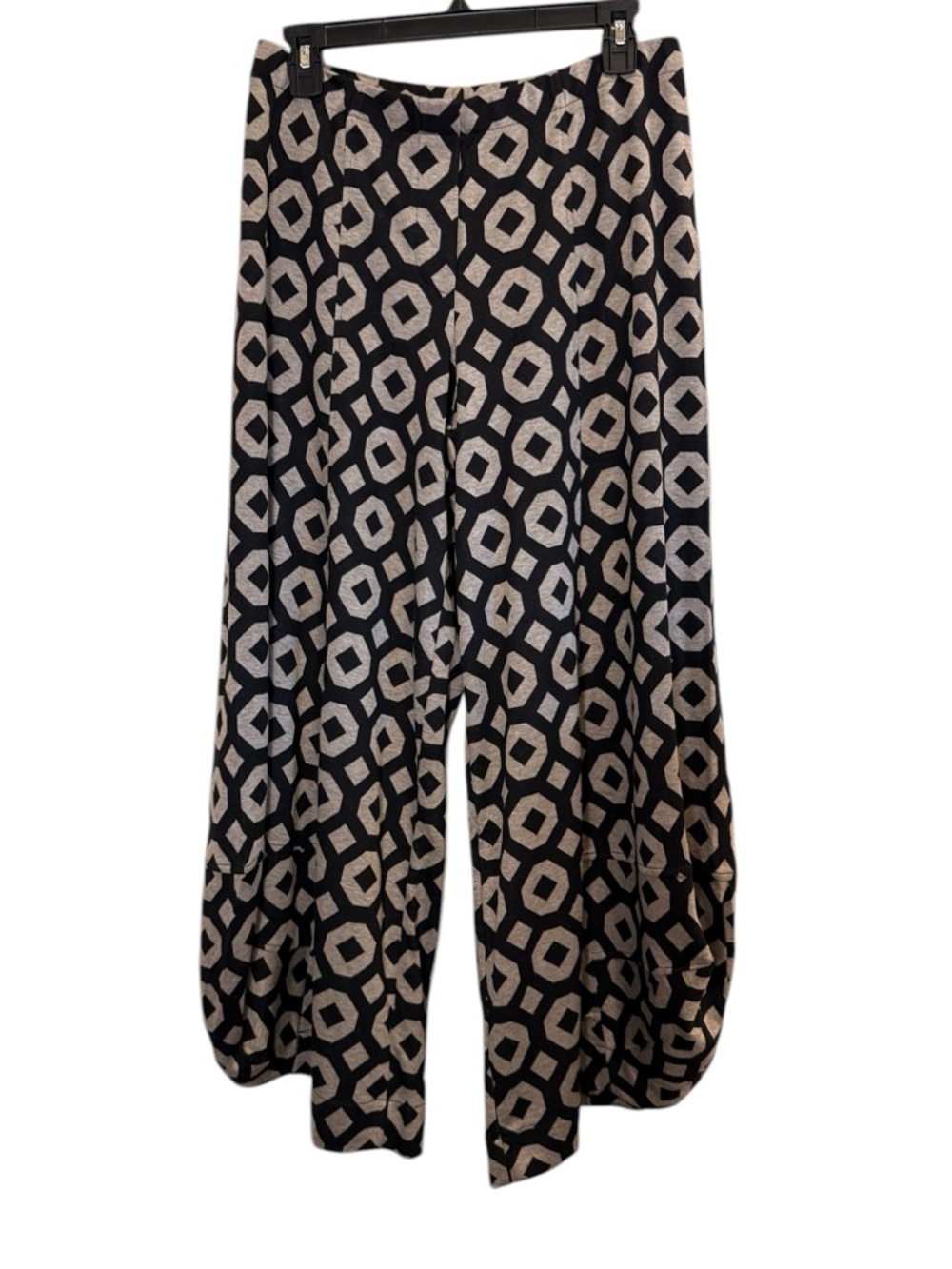 Alembika Punto Geometric Retro Artsy Abstract Lagenlook Print Pants sz M